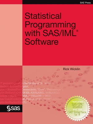 cover image of Statistical Programming with SAS/IML Software